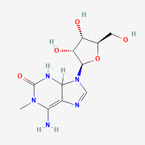 molecular formula C11H17N5O5 B1211035 N(1)-甲基异鸟嘌呤 CAS No. 73027-05-1