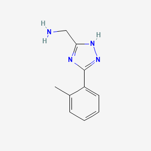 1H-1,2,4-Triazole-5-methanamine, 3-(2-methylphenyl)-