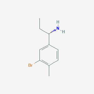 (S)-1-(3-Bromo-4-methylphenyl)propan-1-amine