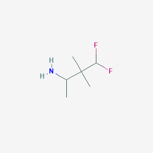 4,4-Difluoro-3,3-dimethylbutan-2-amine