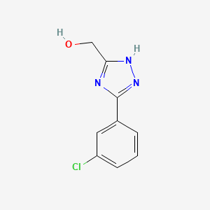 1H-1,2,4-Triazole-5-methanol, 3-(3-chlorophenyl)-