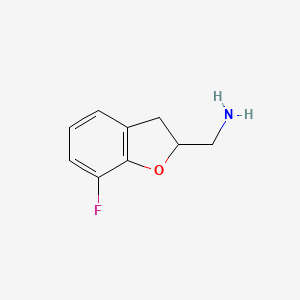 (7-Fluoro-2,3-dihydrobenzofuran-2-yl)methanamine