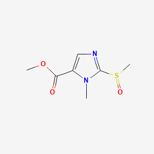 B1211048 1-Methyl-2-methylsulfinyl-5-methoxycarbonylimidazole CAS No. 77410-18-5