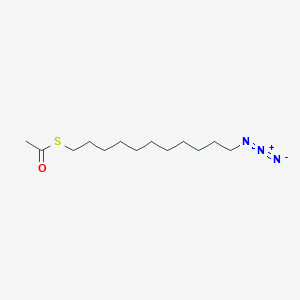 molecular formula C13H25N3OS B12110550 S-(11-Azidoundecyl) ethanethioate CAS No. 668420-75-5