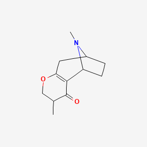 4,12-Dimethyl-6-oxa-12-azatricyclo[7.2.1.02,7]dodec-2(7)-en-3-one