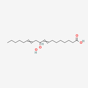 molecular formula C18H32O4 B1211063 10-Hydroperoxyoctadeca-8,12-dienoic acid 