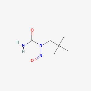 molecular formula C6H13N3O2 B1211064 N-Neopentyl-N-nitrosourea CAS No. 22429-25-0