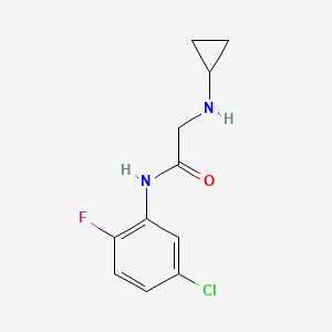 N-(5-chloro-2-fluorophenyl)-2-(cyclopropylamino)acetamide