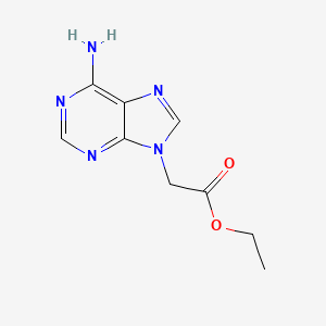 molecular formula C9H11N5O2 B1211072 乙基腺嘌呤-9-乙酸酯 CAS No. 25477-96-7