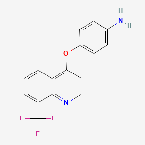 4-((8-(Trifluoromethyl)quinolin-4-yl)oxy)aniline