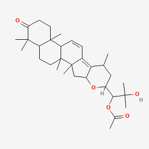 [1-(1,2,8,14,18,18-Hexamethyl-17-oxo-5-oxapentacyclo[11.8.0.02,10.04,9.014,19]henicosa-9,11-dien-6-yl)-2-hydroxy-2-methylpropyl] acetate