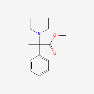 molecular formula C14H21NO2 B12110741 Methyl 2-(diethylamino)-2-phenylpropanoate 