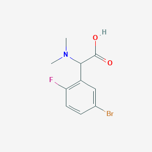 2-(5-Bromo-2-fluorophenyl)-2-(dimethylamino)acetic acid