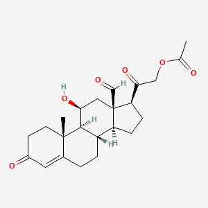 B1211093 Aldosterone, monoacetate CAS No. 297-91-6