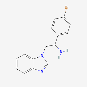 1H-Benzimidazole-1-ethanamine, alpha-(4-bromophenyl)-