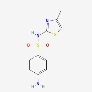 molecular formula C10H11N3O2S2 B1211108 Sulfamethylthiazole CAS No. 515-59-3