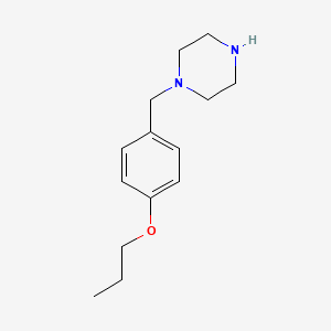 1-[(4-Propoxyphenyl)methyl]piperazine