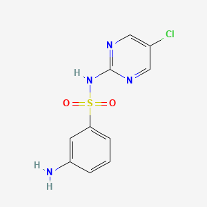 molecular formula C10H9ClN4O2S B1211109 Metachloridine CAS No. 565-36-6