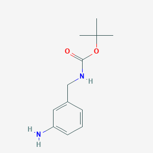 molecular formula C12H18N2O2 B121111 叔丁基 3-氨基苄基氨基甲酸酯 CAS No. 147291-66-5