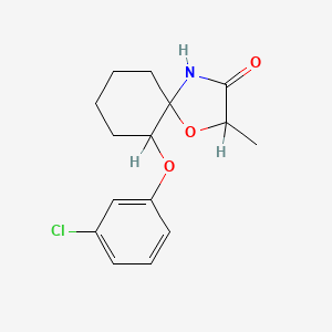 molecular formula C15H18ClNO3 B1211110 Enilospirone CAS No. 59798-73-1