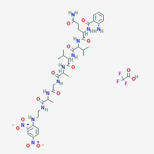 Abz-gln-val-val-ala-gly-ala-ethylenediamine-dnp