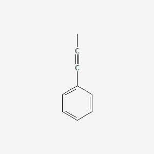 molecular formula C9H8 B1211112 1-苯基-1-丙炔 CAS No. 673-32-5
