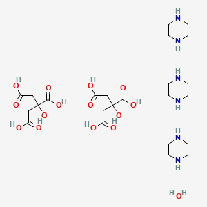molecular formula C24H48N6O15 B1211132 哌嗪柠檬酸盐 CAS No. 41372-10-5