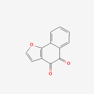 molecular formula C12H6O3 B1211137 萘并[1,2-b]呋喃-4,5-二酮 
