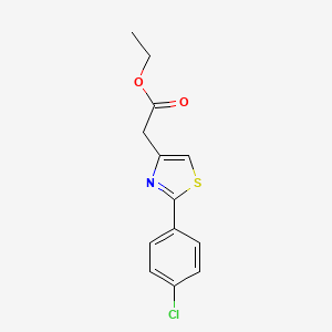 molecular formula C13H12ClNO2S B1211140 2-(2-(4-氯苯基)噻唑-4-基)乙酸乙酯 CAS No. 20287-70-1