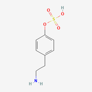 molecular formula C8H11NO4S B1211141 酪胺O-硫酸盐 CAS No. 30223-92-8