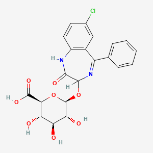 molecular formula C21H19ClN2O8 B1211146 奥沙西泮葡糖醛酸苷 CAS No. 6801-81-6