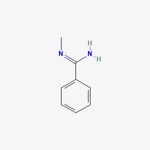 molecular formula C8H10N2 B1211157 N-Methylbenzamidine CAS No. 34028-17-6