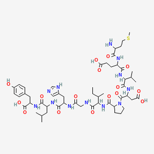 H-DL-Met-DL-Glu-DL-Val-DL-Asp-DL-Pro-DL-xiIle-Gly-DL-His-DL-Leu-DL-Tyr-OH
