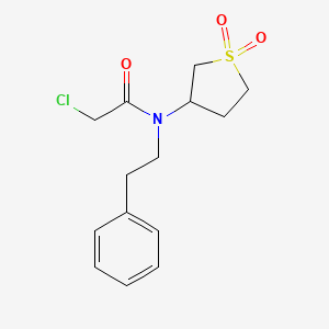 Acetamide, 2-chloro-N-(2-phenylethyl)-N-(tetrahydro-1,1-dioxido-3-thienyl)-