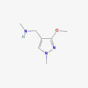 molecular formula C7H13N3O B12111639 [(3-Methoxy-1-methyl-1H-pyrazol-4-yl)methyl](methyl)amine 