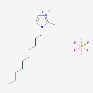 molecular formula C15H29F6N2P B12111641 1-Decyl-2,3-dimethylimidazolium hexafluorophosphate 