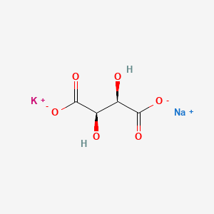 molecular formula C4H4O6KNa·4H2O<br>C4H4KNaO6 B1211169 酒石酸钠钾 CAS No. 147-79-5