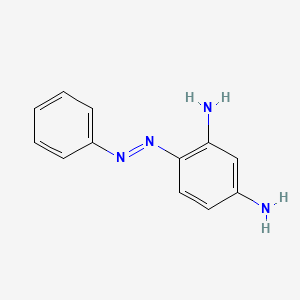 molecular formula C12H12N4 B1211170 2,4-二氨基偶氮苯 CAS No. 495-54-5