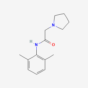 molecular formula C14H20N2O B1211172 Pyrrocaine CAS No. 2210-77-7
