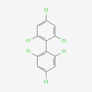 molecular formula C12H4Cl6 B1211173 2,2',4,4',6,6'-Hexachlorobiphenyl CAS No. 33979-03-2