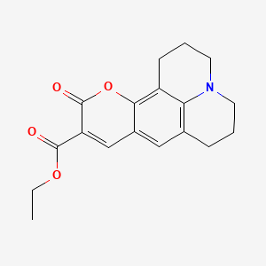 molecular formula C18H19NO4 B1211175 Coumarin 314 CAS No. 55804-66-5