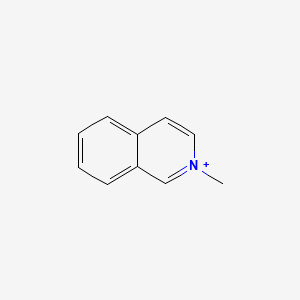 molecular formula C10H10N+ B1211180 N-Methylisoquinolinium CAS No. 33718-23-9