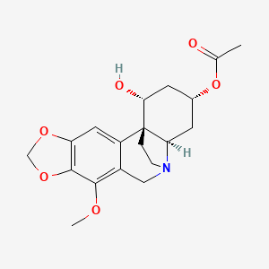 molecular formula C19H23NO6 B1211186 3-Acetylnerbowdine CAS No. 100196-22-3