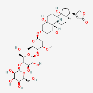 molecular formula C42H64O19 B1211187 строфантидин 3-диглюкозилцимароза 