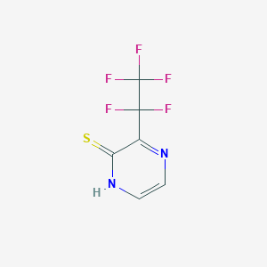 3-Pentafluoroethyl-1h-pyrazine-2-thione