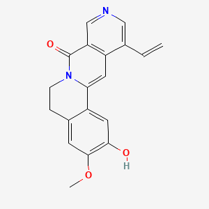 molecular formula C19H16N2O3 B1211189 Alangimarine CAS No. 77156-16-2