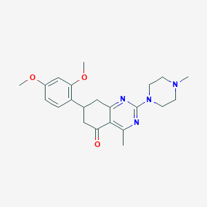 7-(2,4-dimethoxyphenyl)-4-methyl-2-(4-methylpiperazin-1-yl)-7,8-dihydroquinazolin-5(6H)-one