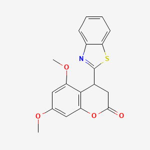 4-(benzo[d]thiazol-2-yl)-5,7-diMethoxychroMan-2-one