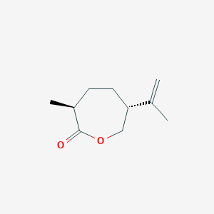 molecular formula C10H16O2 B1211194 (3S,6R)-6-异丙烯基-3-甲基氧杂环庚-2-酮 