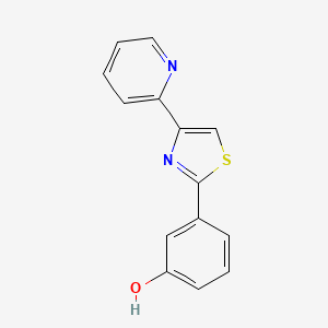 Phenol, 3-[4-(2-pyridinyl)-2-thiazolyl]-